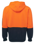 JB's Wear Hi Vis Full Zip Fleecy Hoodie 6HVH - WEARhouse