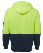 JB's Wear Hi Vis Full Zip Fleecy Hoodie 6HVH - WEARhouse
