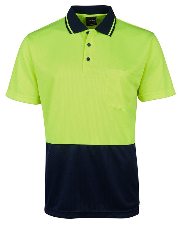 JB's Wear Hi Vis Jacquard Non Cuff Polo 6HJNC - WEARhouse