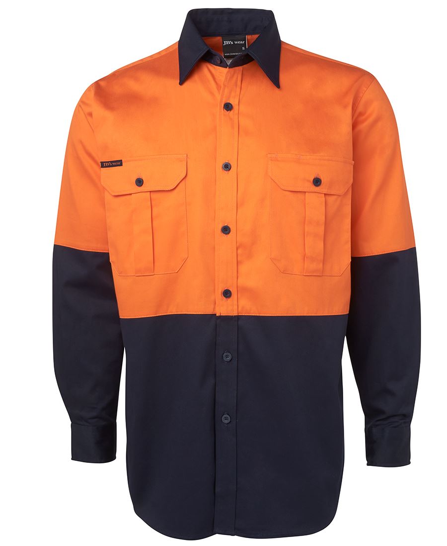 JB's Wear Hi Vis L/S 190G Shirt 6HWL - WEARhouse
