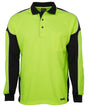 JB's Wear Hi Vis L/S Arm Panel Polo 6AP4L - WEARhouse