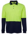 JB's Wear Hi Vis L/S Cotton Back Polo 6HPL - WEARhouse