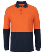 JB's Wear HI VIS L/S COTTON PIQUE TRAD POLO 6HVQL - WEARhouse
