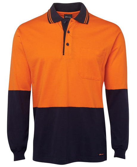 JB's Wear Hi Vis L/S Cotton Polo 6CPHL - WEARhouse