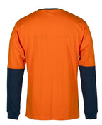 JB's Wear HI VIS L/S CREW NECK COTTON T-SHIRT 6HVTN - WEARhouse