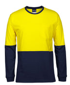 JB's Wear HI VIS L/S CREW NECK COTTON T-SHIRT 6HVTN - WEARhouse