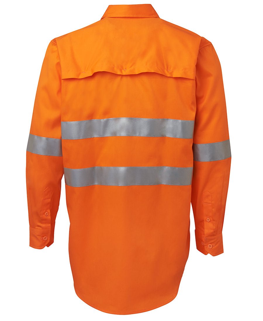 JB's Wear Hi Vis L/S (D+N) 150G Work Shirt 6DNWL - WEARhouse