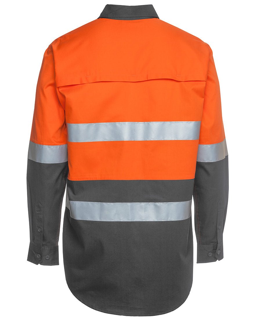 JB's Wear Hi Vis L/S (D+N) 150G Work Shirt 6DNWL - WEARhouse