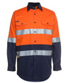 JB's Wear Hi Vis L/S (D+N) 150G Work Shirt 6DNWL - WEARhouse