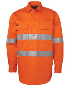 JB's Wear Hi Vis L/S (D+N) 190g Close Front Shirt 6HWCF - WEARhouse