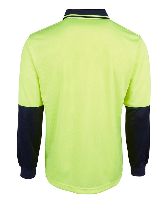 JB's Wear Hi Vis L/S Jacquard Polo 6HJNL - WEARhouse