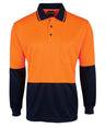 JB's Wear Hi Vis L/S Jacquard Polo 6HJNL - WEARhouse