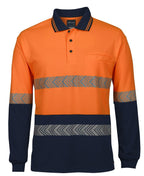 JB's Wear HI VIS L/S SEGMENTED TAPE POLO 6HLST - WEARhouse