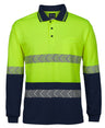 JB's Wear HI VIS L/S SEGMENTED TAPE POLO 6HLST - WEARhouse