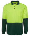 JB's Wear Hi Vis L/S Trad Polo 6HVPL - WEARhouse