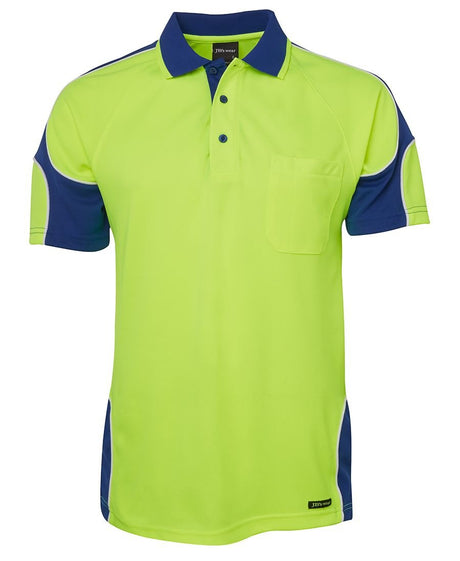 JB's Wear Hi Vis S/S Arm Panel Polo 6AP4S - WEARhouse