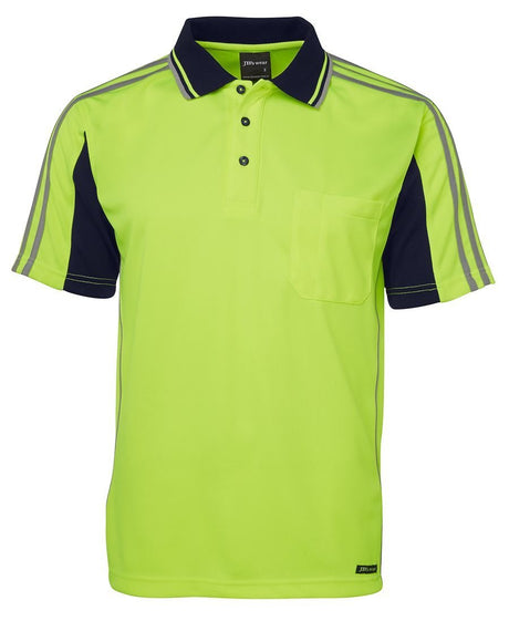 JB's Wear Hi Vis S/S Arm Tape Polo 6AT4S - WEARhouse