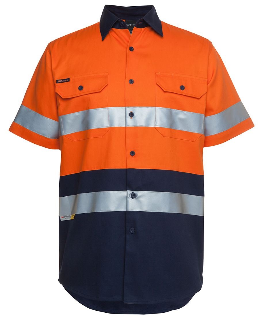 JB's Wear Hi Vis S/S (D+N) 190G Shirt 6HSS - WEARhouse