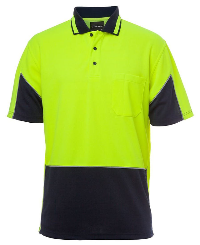 JB's Wear HI VIS S/S GAP POLO 6HVGS - WEARhouse