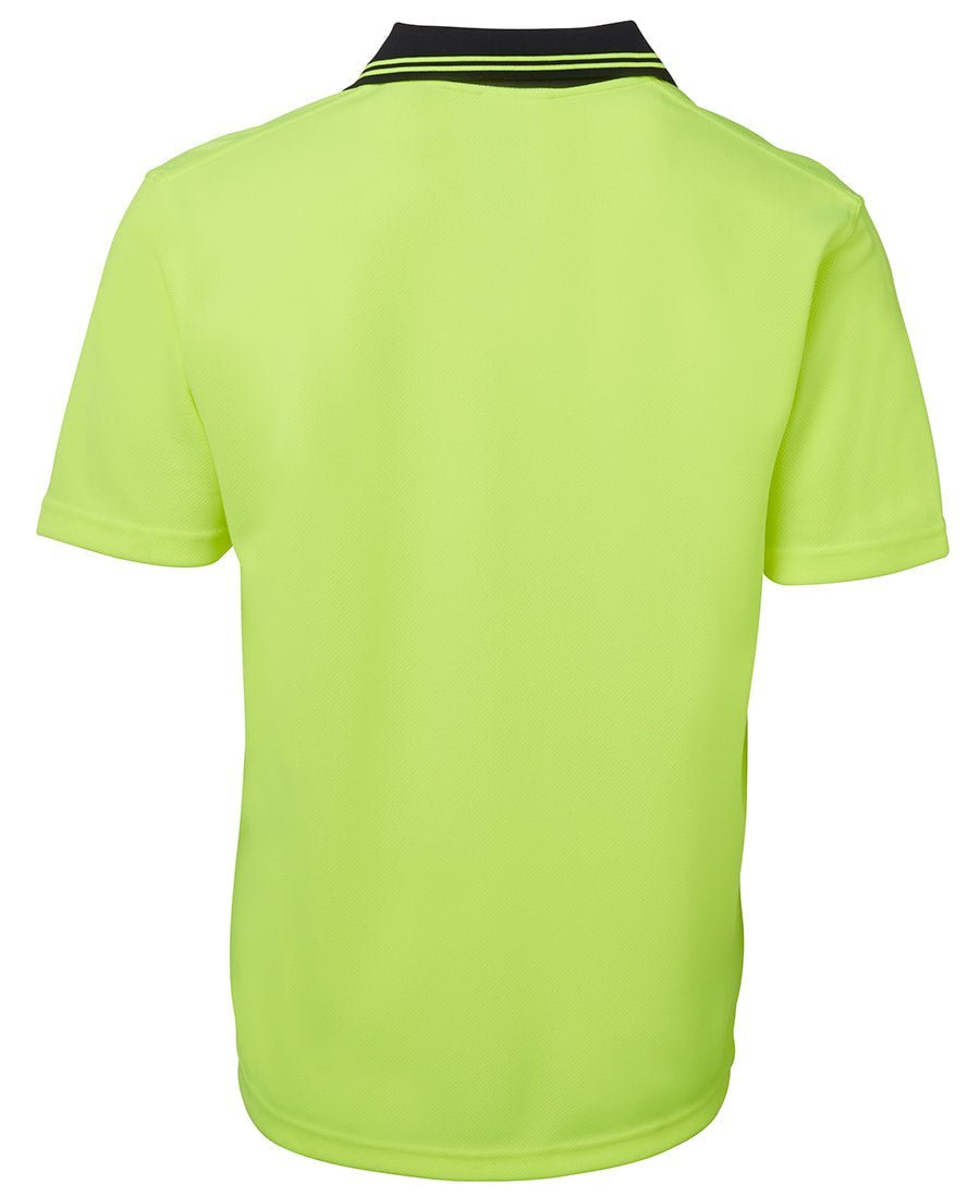 JB's Wear Hi Vis S/S Non Button Polo 6HNB - WEARhouse