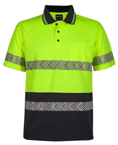 JB's Wear HI VIS S/S SEGMENTED TAPE POLO 6HSST - WEARhouse