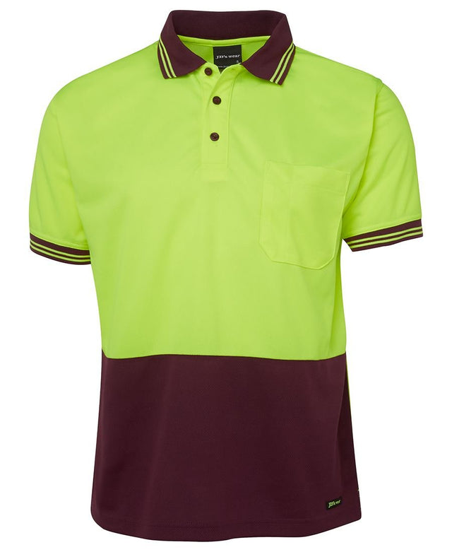 JB's Wear Hi Vis S/S Traditional Polo 6HVPS - WEARhouse