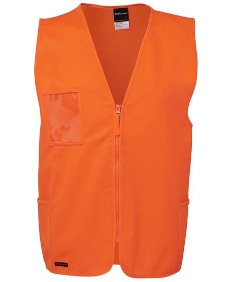 JB's Wear Hi Vis Zip Safety Vest 6HVSZ - WEARhouse