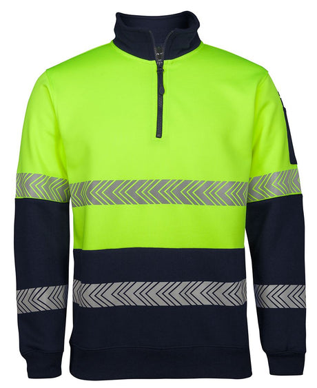 JB's Wear HI VIS ½ ZIP SEGMENTED TAPE FLEECE 6HZS - WEARhouse