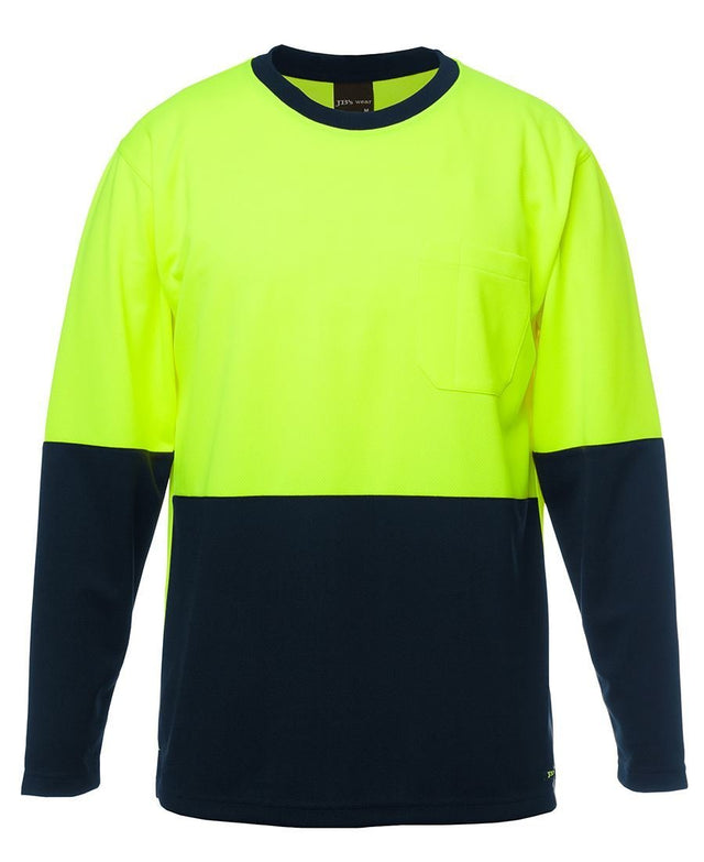 JB's Wear JB's Hi Vis Long Sleeve Traditional T-Shirt 6HVTL - WEARhouse