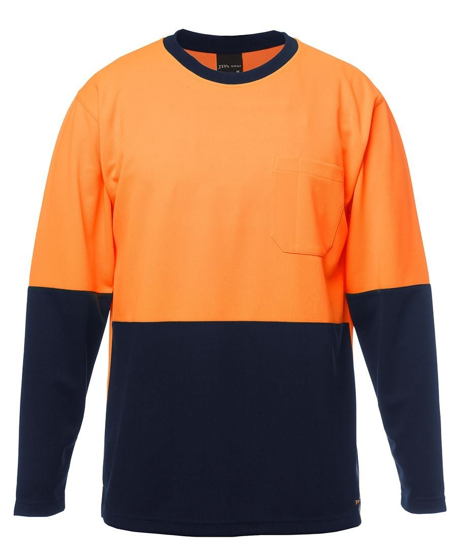 JB's Wear JB's Hi Vis Long Sleeve Traditional T-Shirt 6HVTL - WEARhouse