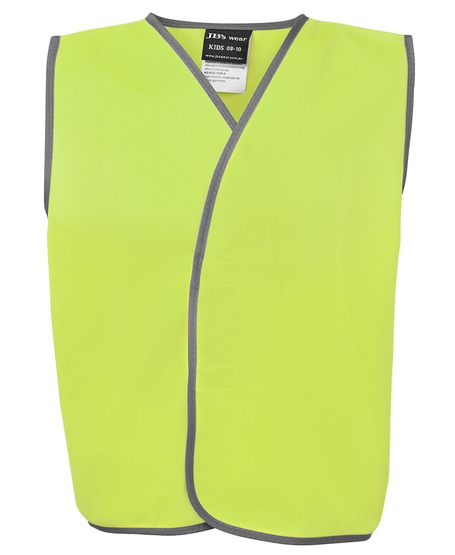 JB's Wear Kids Hi Vis Safety Vest 6HVSU - WEARhouse