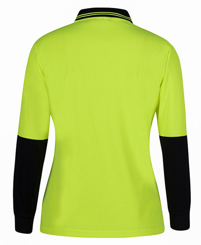 JB's Wear Ladies Hi Vis L/S Comfort Polo 6LHCL - WEARhouse