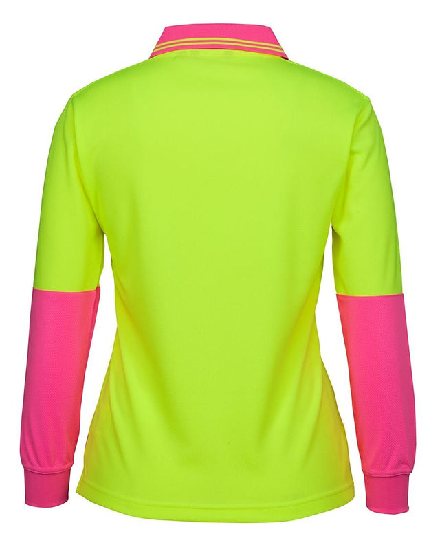 JB's Wear Ladies Hi Vis L/S Comfort Polo 6LHCL - WEARhouse