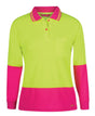 JB's Wear Ladies Hi Vis L/S Comfort Polo 6LHCL - WEARhouse