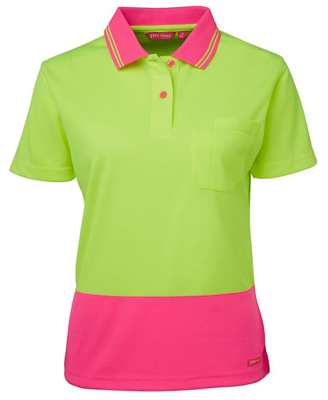 JB's Wear Ladies Hi Vis S/S Comfort Polo 6LHCP - WEARhouse