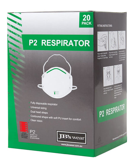 JB's Wear P2 RESPIRATOR (20PC) 8C100 - WEARhouse
