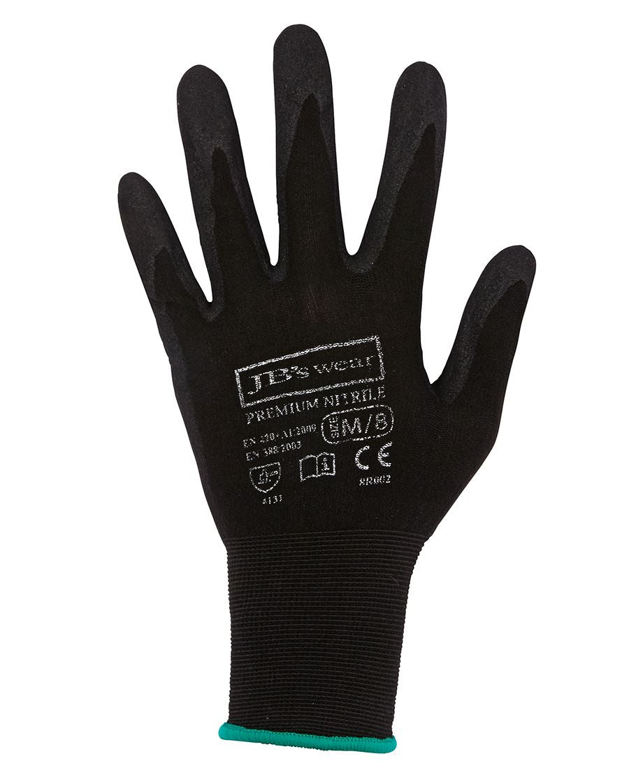 JB's Wear PREMIUM BLACK NITRILE BREATHABLE GLOVE (12 PACK) 8R002 - WEARhouse