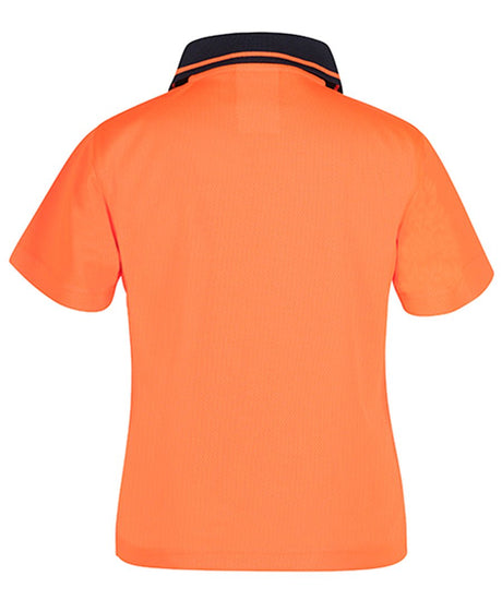 KIDS HI VIS NON CUFF TRADITIONAL POLO 6HVNC - WEARhouse