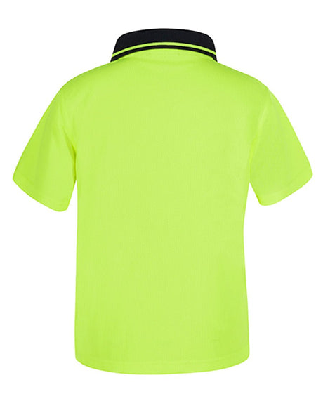 KIDS HI VIS NON CUFF TRADITIONAL POLO 6HVNC - WEARhouse