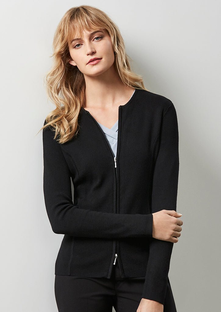 Ladies 2-Way Zip Cardigan LC3505 - WEARhouse