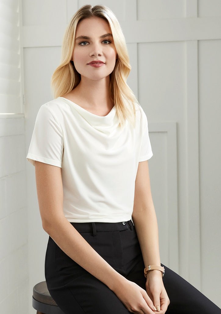 Ladies Ava Drape Knit Top - K625LS - WEARhouse