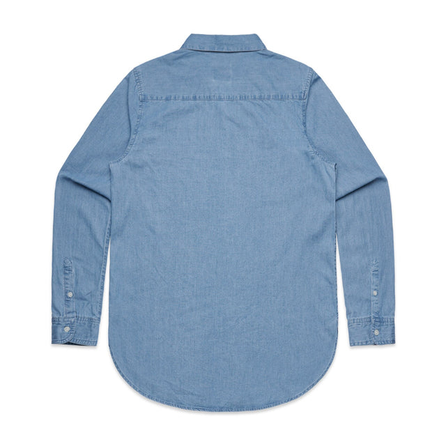 LADIES BLUE DENIM SHIRT - 4042 - WEARhouse