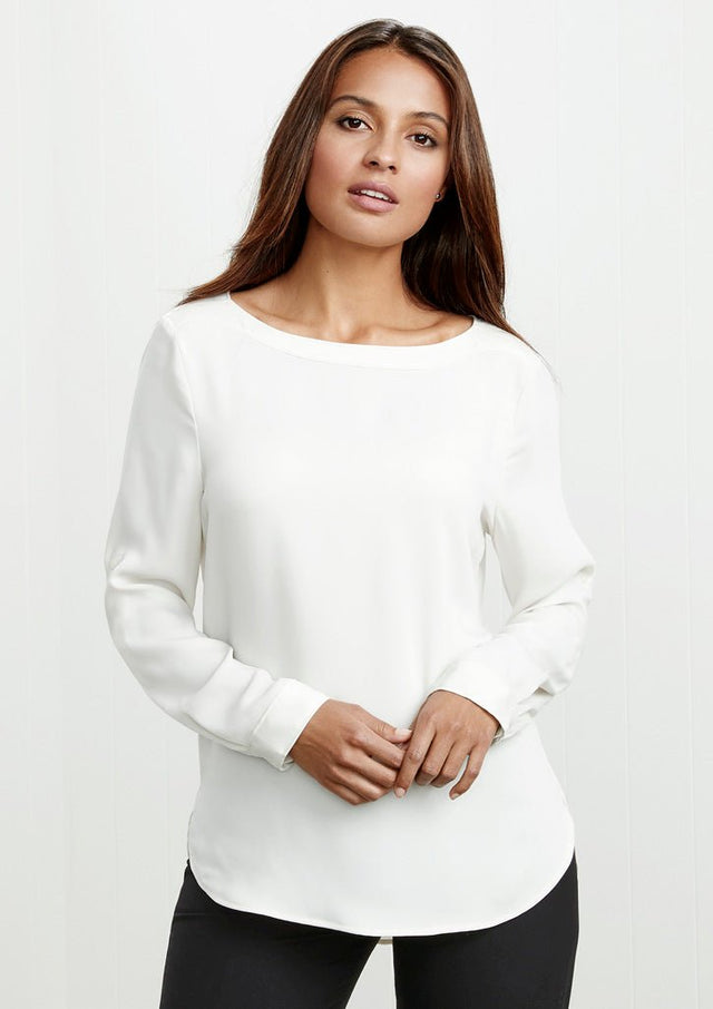 Ladies Madison Boatneck Blouse - S828LL - WEARhouse