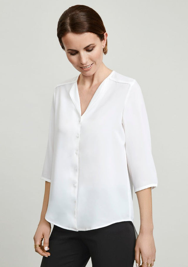 Lily Ladies Longline Blouse - S015LT - WEARhouse