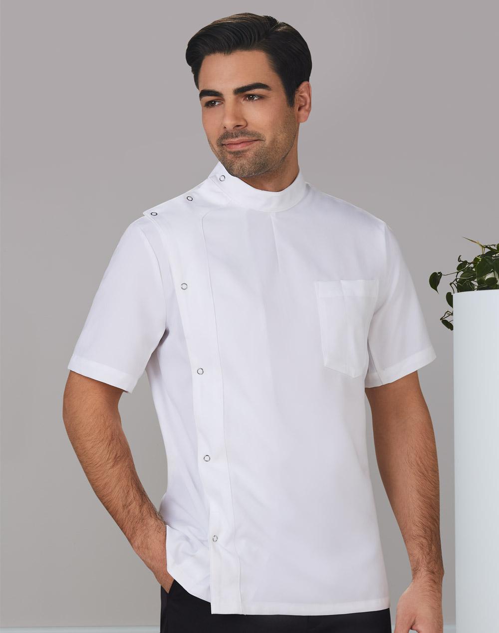 M7636 Men's Stud Front Short Sleeve Jacket - WEARhouse
