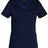 M7660 LADIES V-NECK CONTRAST TRIM SCRUB TOP - WEARhouse