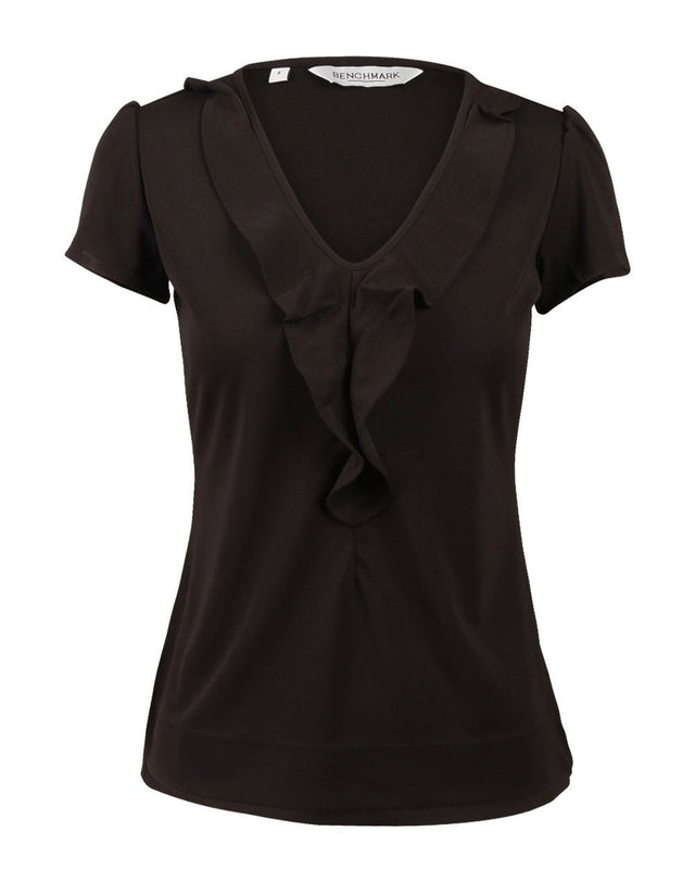 M8820 Women's Ruffle Front Blouse - WEARhouse