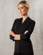 M8830 LADIES 3/4 SLEEVE STRETCH KNIT TOP ISABEL - WEARhouse