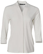 M8830 LADIES 3/4 SLEEVE STRETCH KNIT TOP ISABEL - WEARhouse