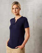 M8840 LADIES SHORT SLEEVE KNIT TOP SOFIA - WEARhouse
